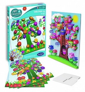 Набор для детского творчества – Дерево, с объемными картинками (SentoSpherE, 2020k)